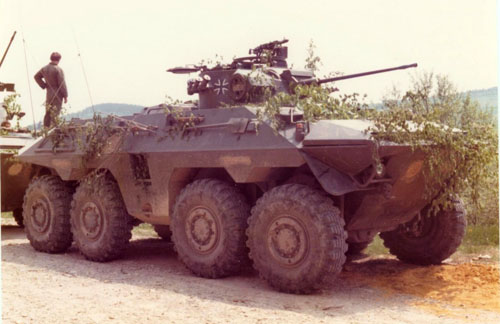 West German Luchs armoured car