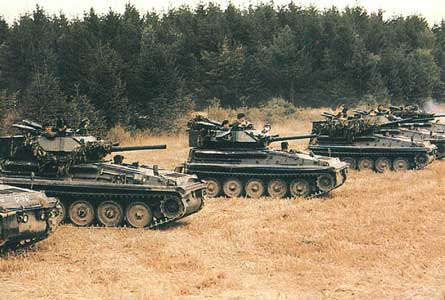 British Scorpion light tanks